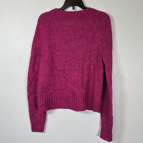 J.Crew Sweater Women's XS Pink Alpaca Wool Blend Crew Preppy Casual Academia - Picture 2 of 6